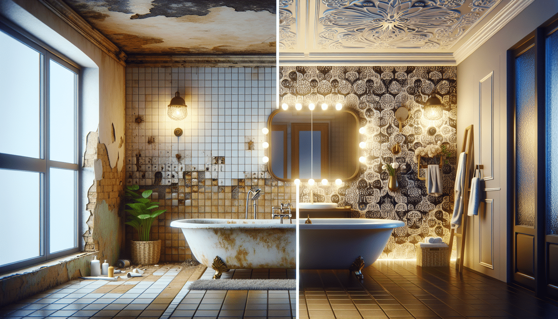 Renovación Asombrosa: De Baño Anticuado a Oasis Moderno