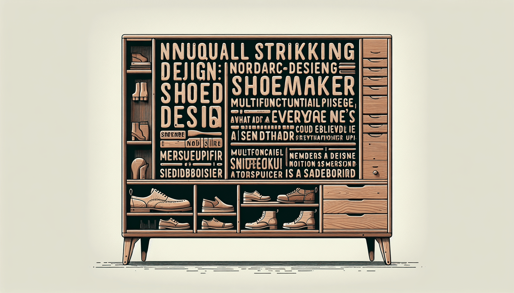 Aparador Camuflado: El Zapatero de Diseño Nórdico que Revoluciona tus Espacios