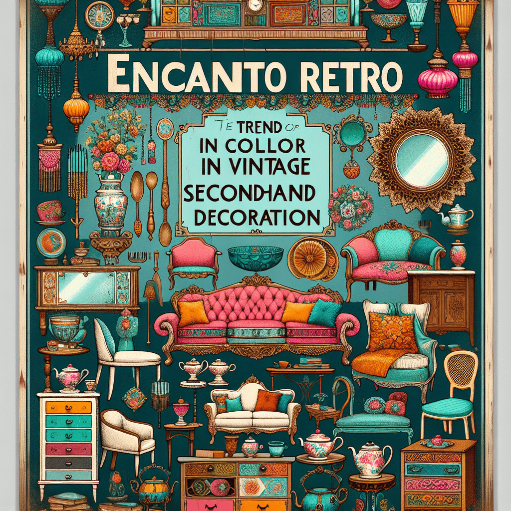 Encanto Retro: La Tendencia del Color en la Decoración Vintage de Segunda Mano