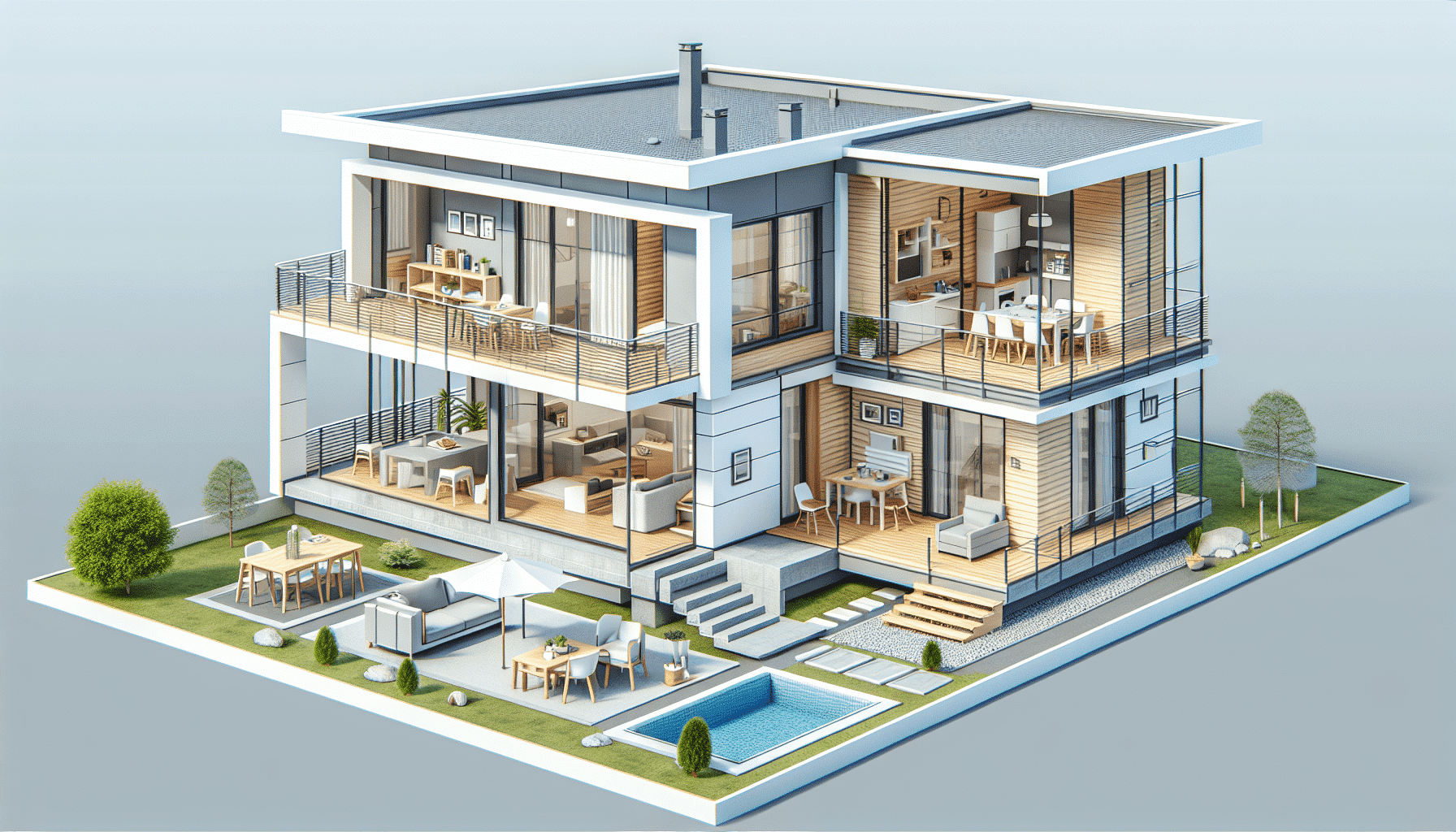 Moderna Casa Prefabricada de Tres Dormitorios con Electrodomésticos por Solo 52,565 Euros