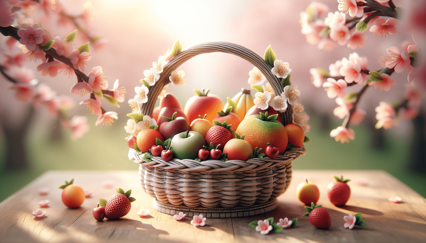 Cesto Coqueto: El Encanto Primaveral para Tu Frutero Perfecto
