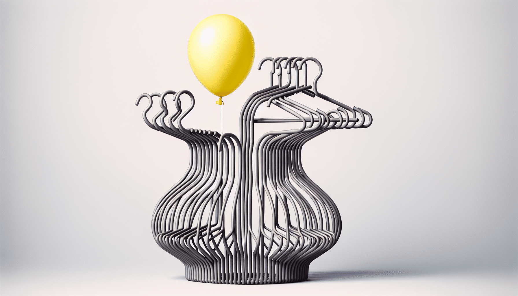 Transforma Perchas de Ikea y un Globo en un Elegante Jarrón Moderno