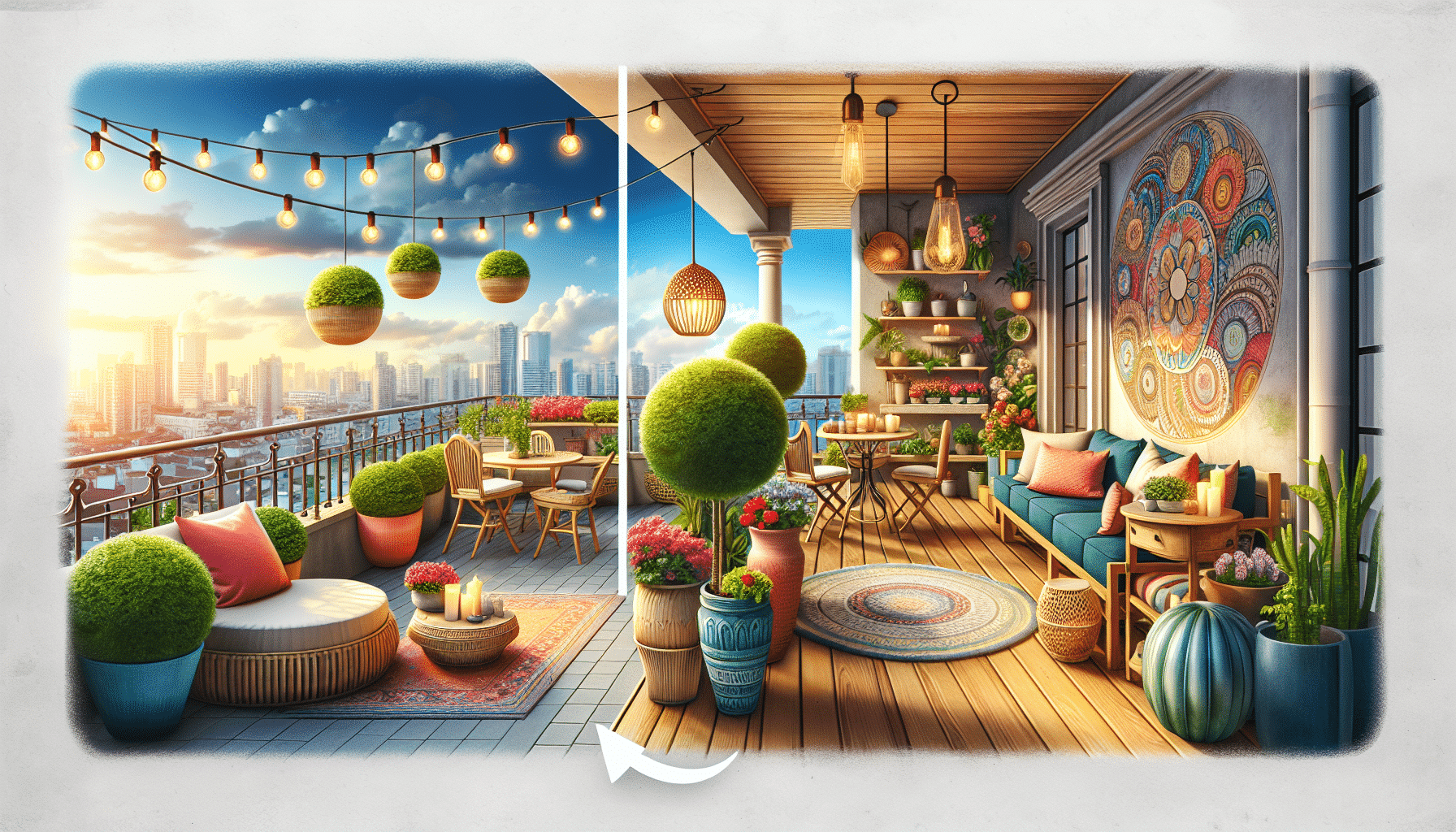 Transforma tu Espacio Exterior: Ideas de Decoración para Terrazas y Balcones