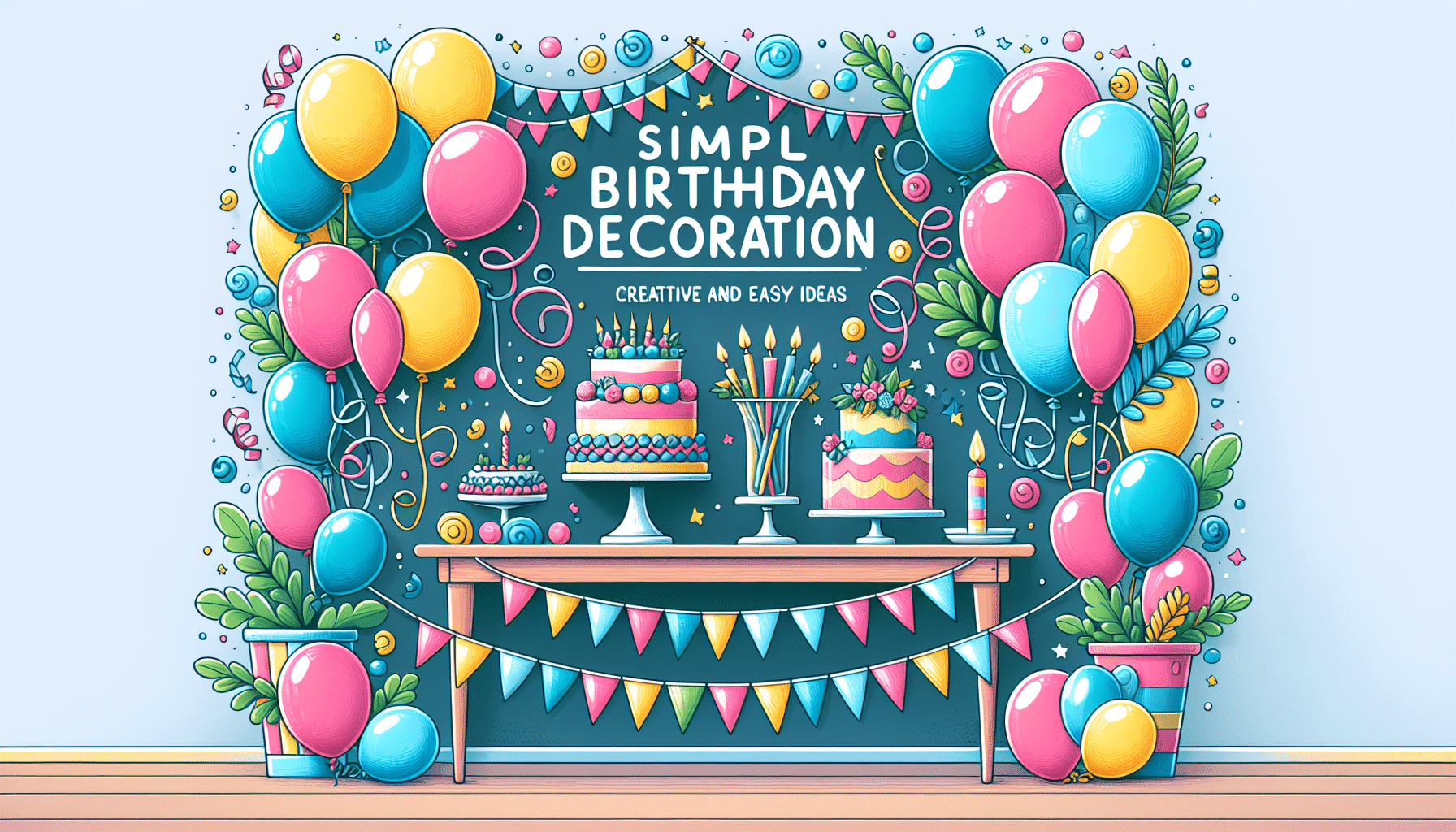 Ideas Creativas y Fáciles para una Decoración de Cumpleaños Sencilla