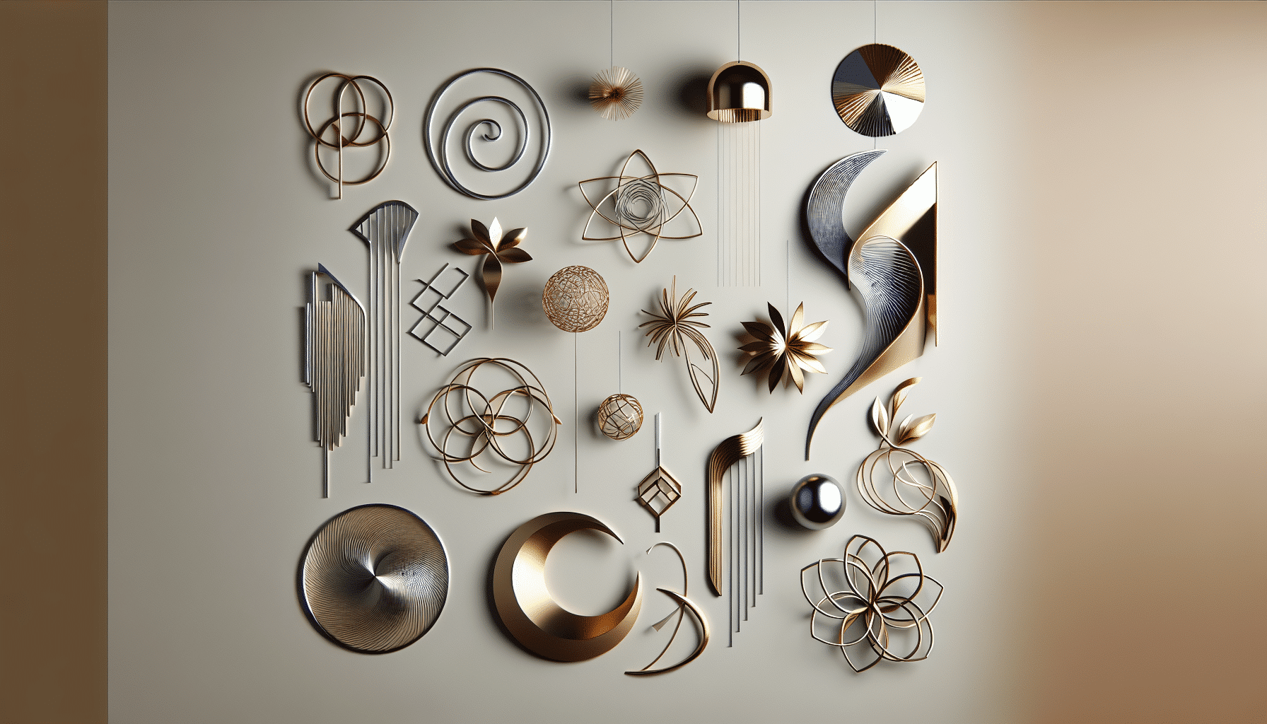 Ideas Modernas y Elegantes para Decorar Paredes con Arte en Metal