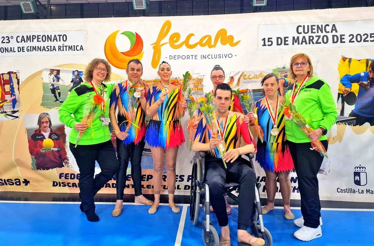 El Club Fuente Agria brilla con cuatro medallas en el Campeonato Regional de Gimnasia Rítmica Adaptada.