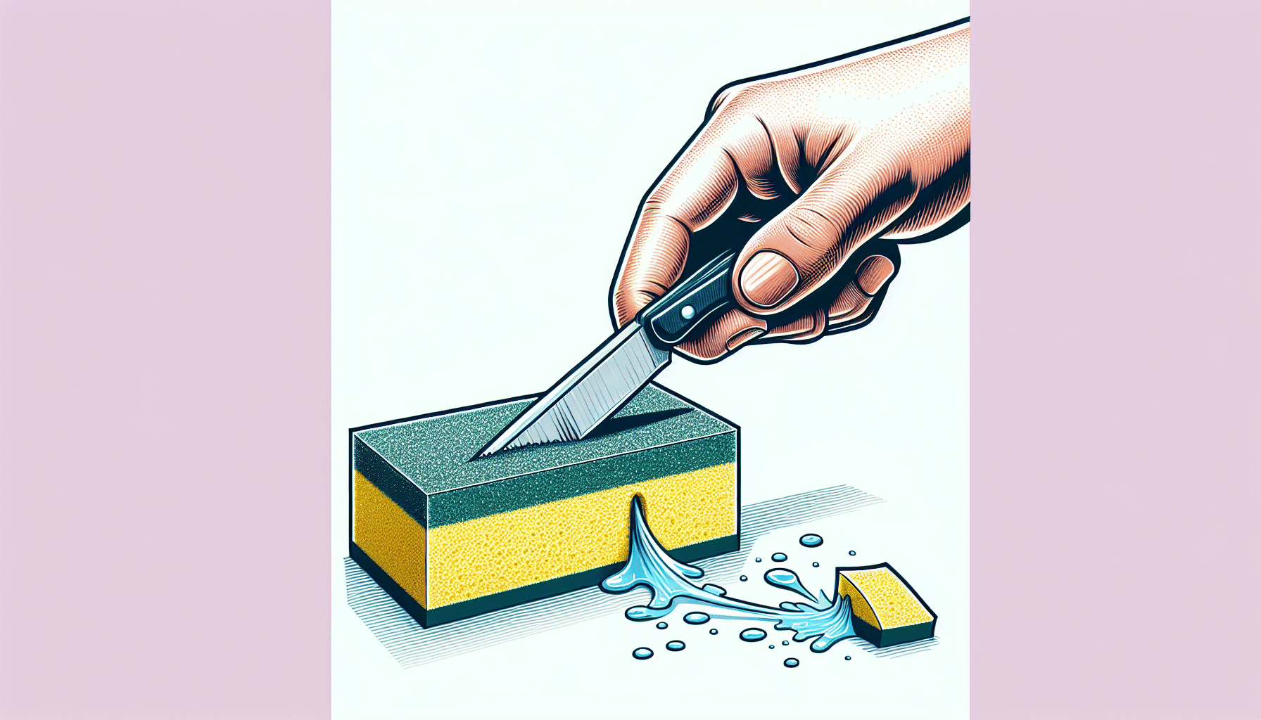 Corte Estratégico: La Mejor Manera de Optimizar tu Esponja de Cocina para una Limpieza Eficiente