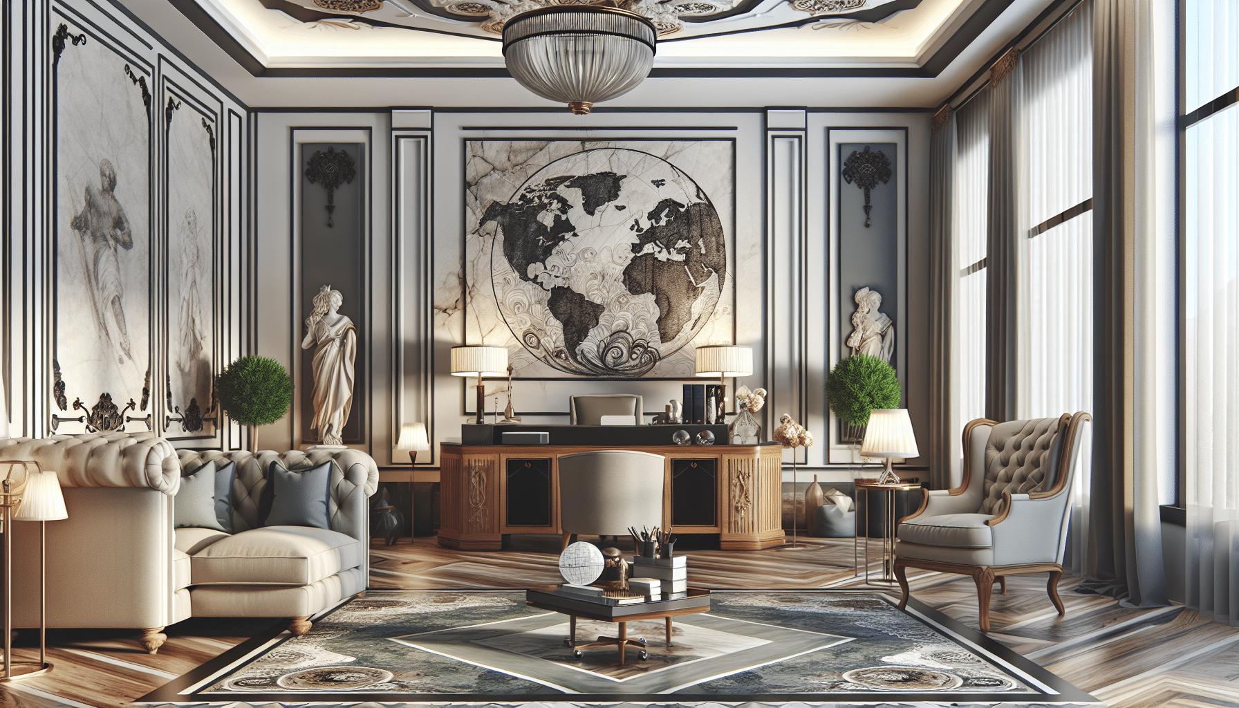 Clásico y Moderno: Un Espacio Elegante con Personalidad Distintiva