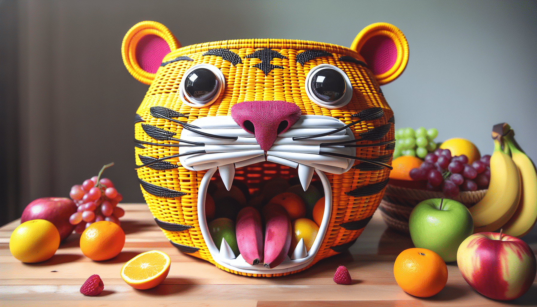 Encanto y Funcionalidad: La Cesta de Tiger para Organizar Frutas