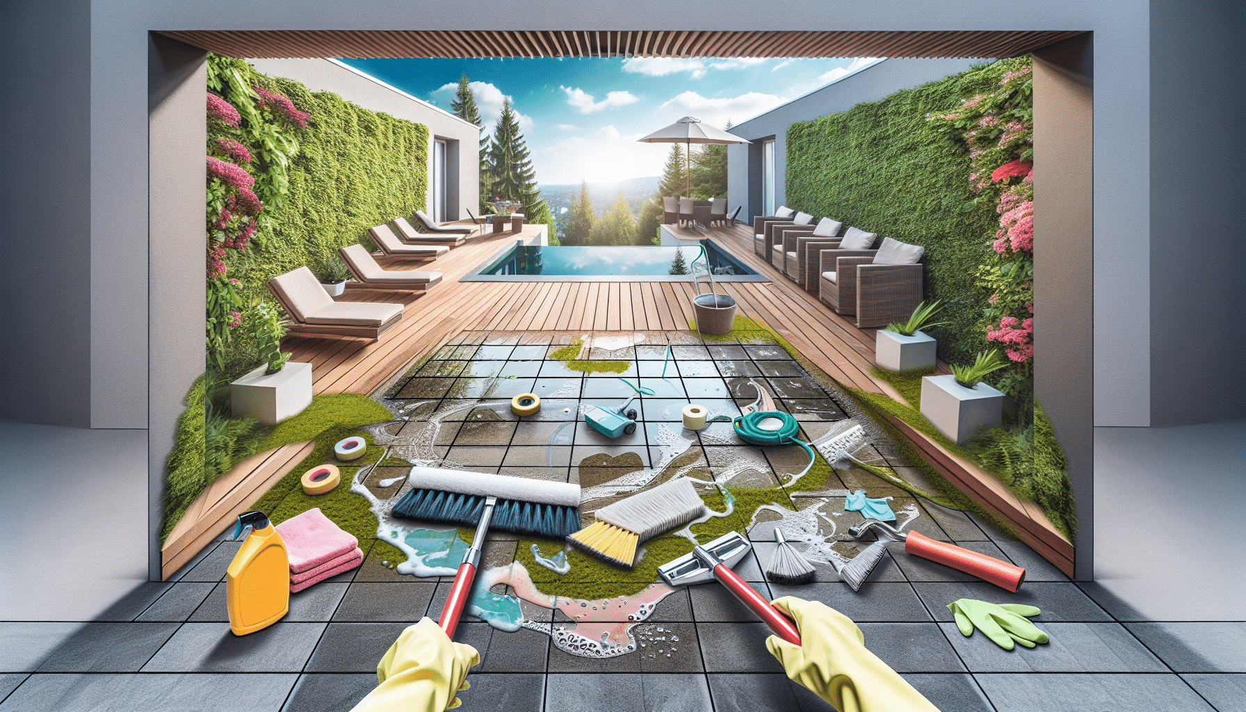 Manual Esencial para la Limpieza Eficaz del Suelo de tu Terraza Exterior