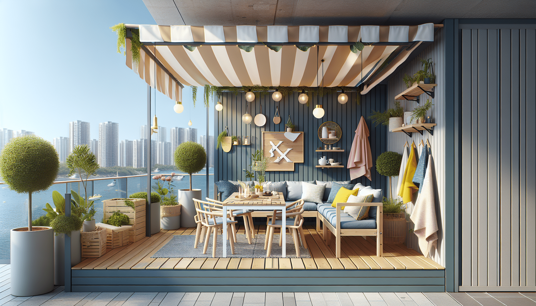 IKEA Transforma Terrazas Pequeñas: Conjunto de Exterior Compacto y Elegante