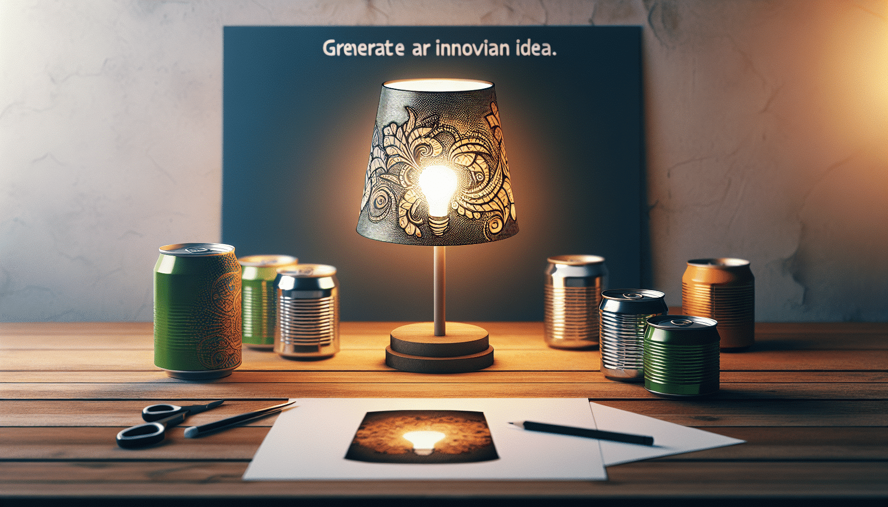 Brillantes Sostenibles: Lámparas de Mesa Ecológicas a Partir de Latas Recicladas