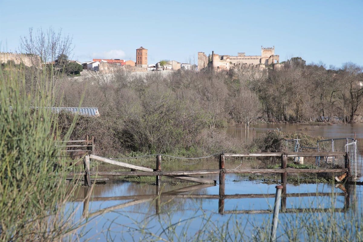 La lluvia cesará, pero los ríos de Toledo y Guadalajara seguirán con caudales altos.
