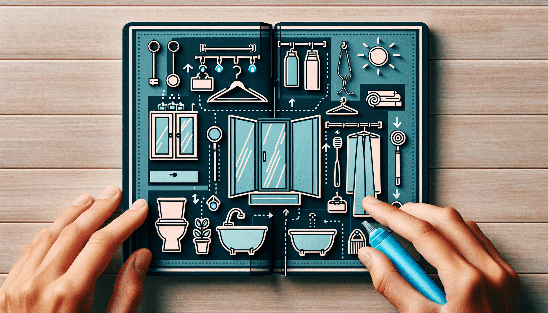 Formas Ingeniosas de Colgar Accesorios en Puertas y Mamparas de Ducha