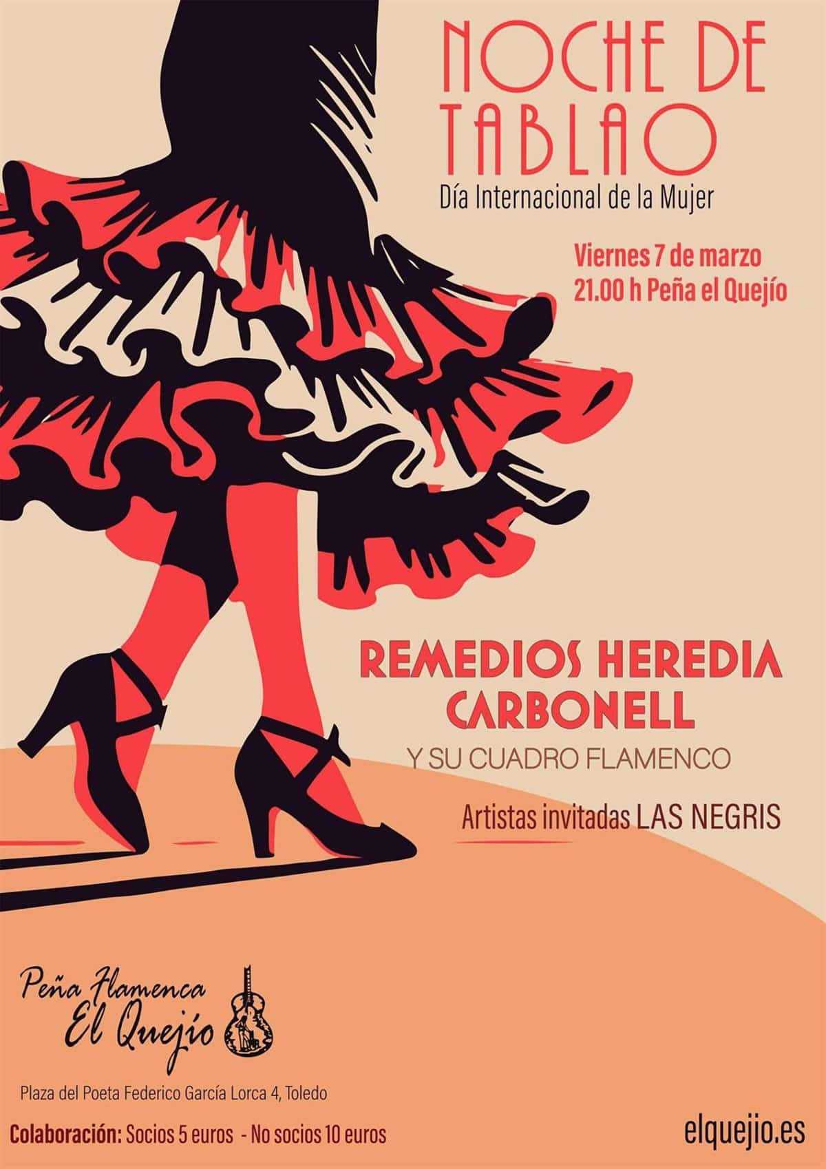 Peña Flamenca El Quejío de Toledo Da Inicio a Su Temporada Cultural de Primavera con Remedios Heredia Este Viernes