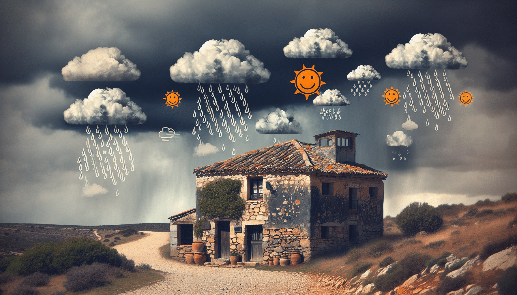 Pronóstico del Tiempo para Este Lunes en Castilla-La Mancha: Nublados y Lluvias Aisladas