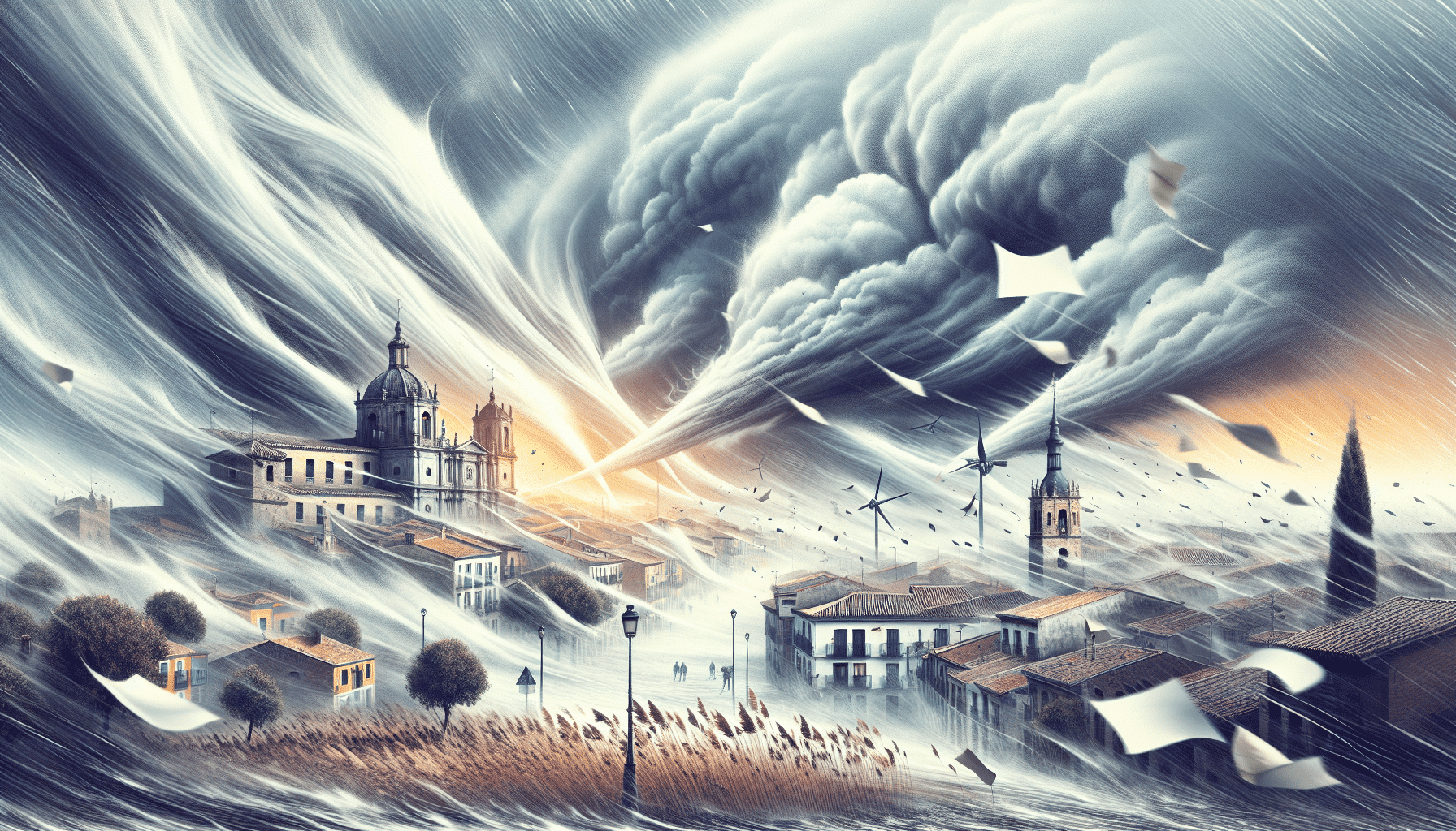 Pronóstico del Tiempo para Este Sábado: Fuertes Vientos en Guadalajara, Cuenca y Toledo, Castilla-La Mancha