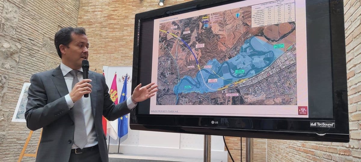 Propuesta de Toledo: Creación de un nuevo andén frente a Luz del Tajo para la conexión de la estación de Santa Bárbara con el AVE Madrid-Lisboa.