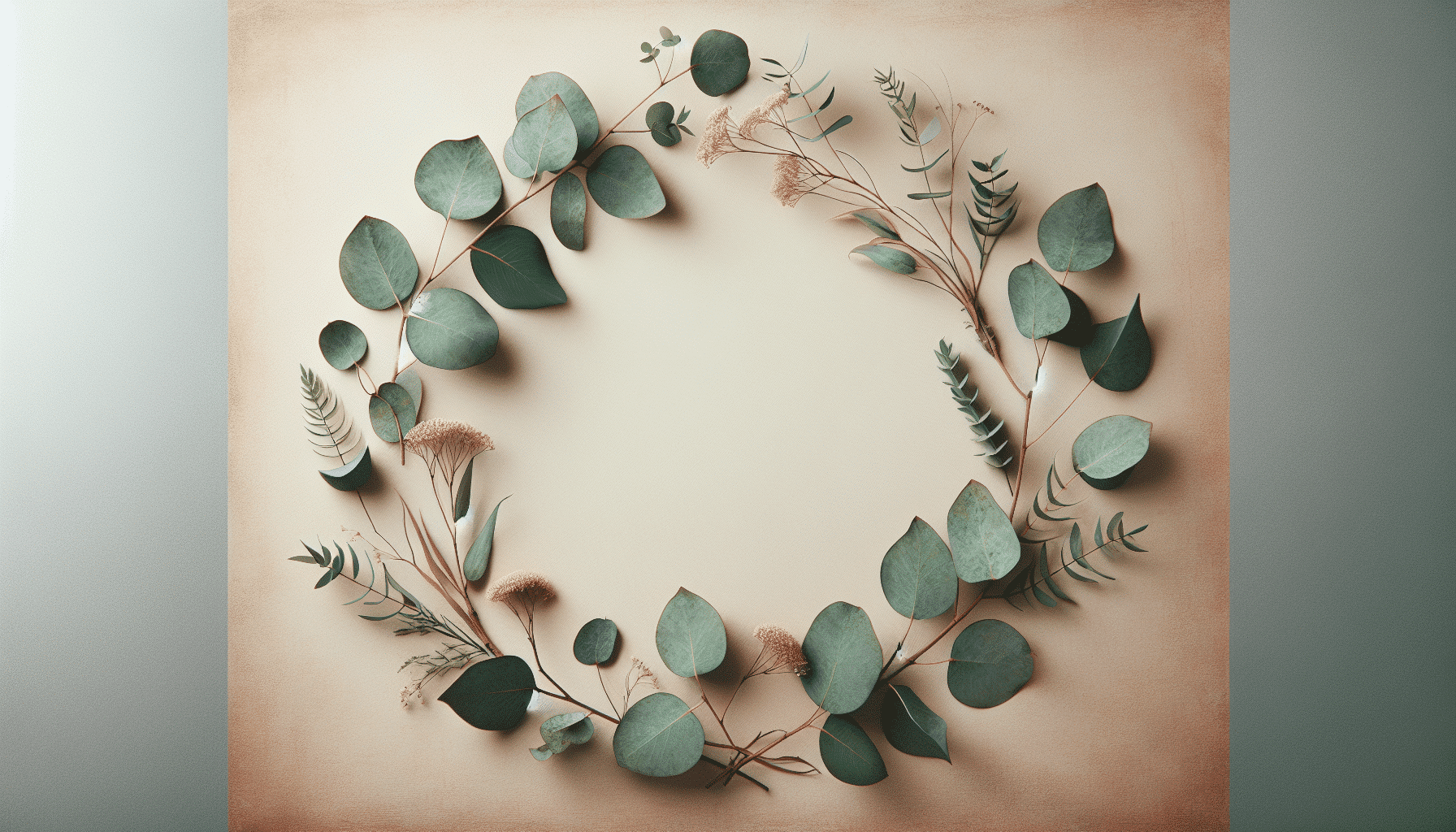 Encanto Rústico: Decoración con Ramas y Hojas de Eucalipto