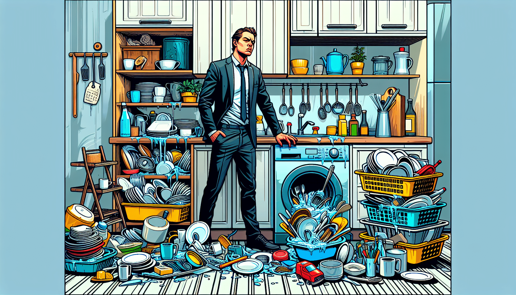 Al Borde del Colapso: El Eterno Dilema de los Platos sin Lavar