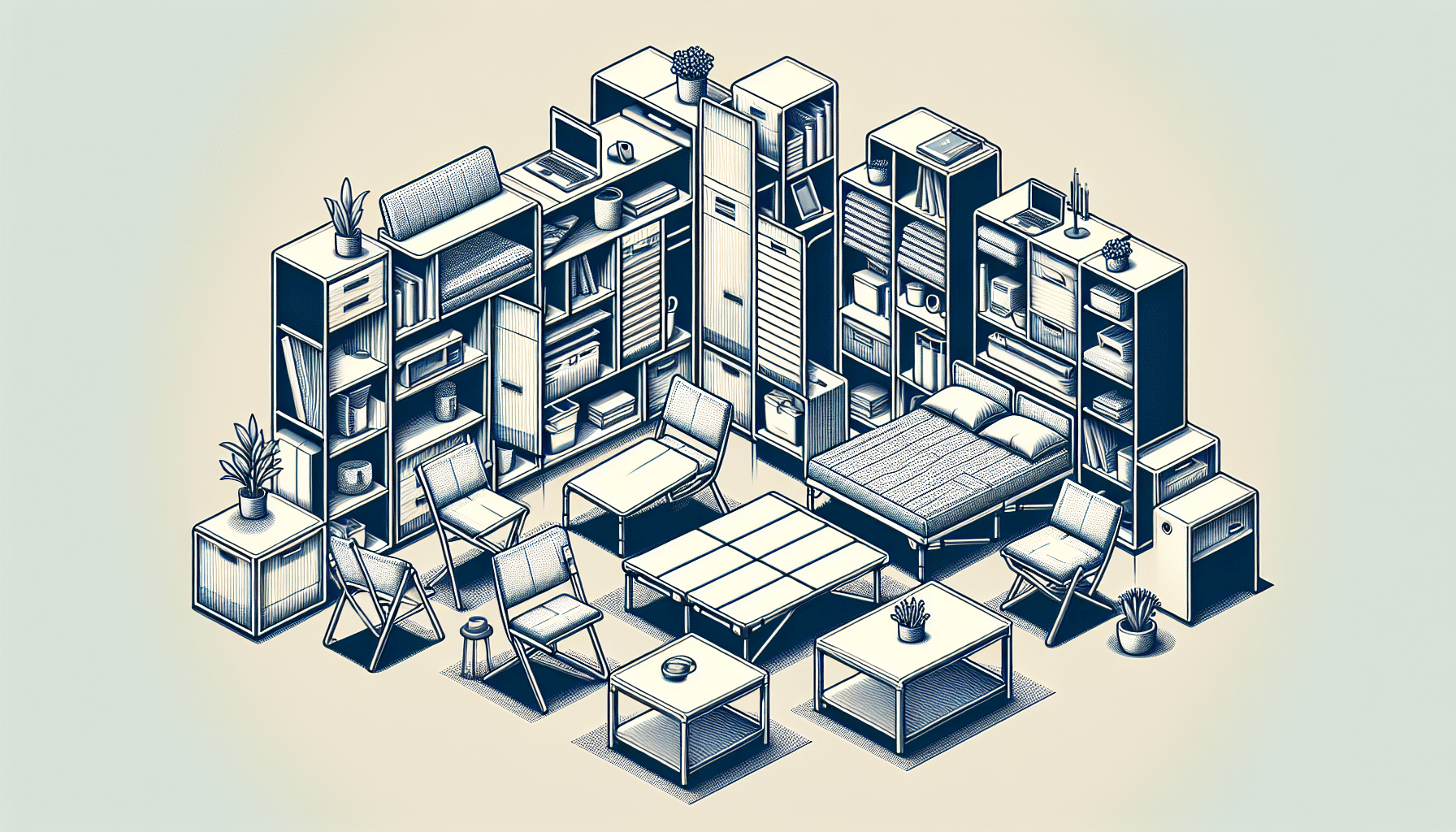 Optimiza Tu Espacio: Muebles Plegables Verticales para Un Almacenamiento Compacto