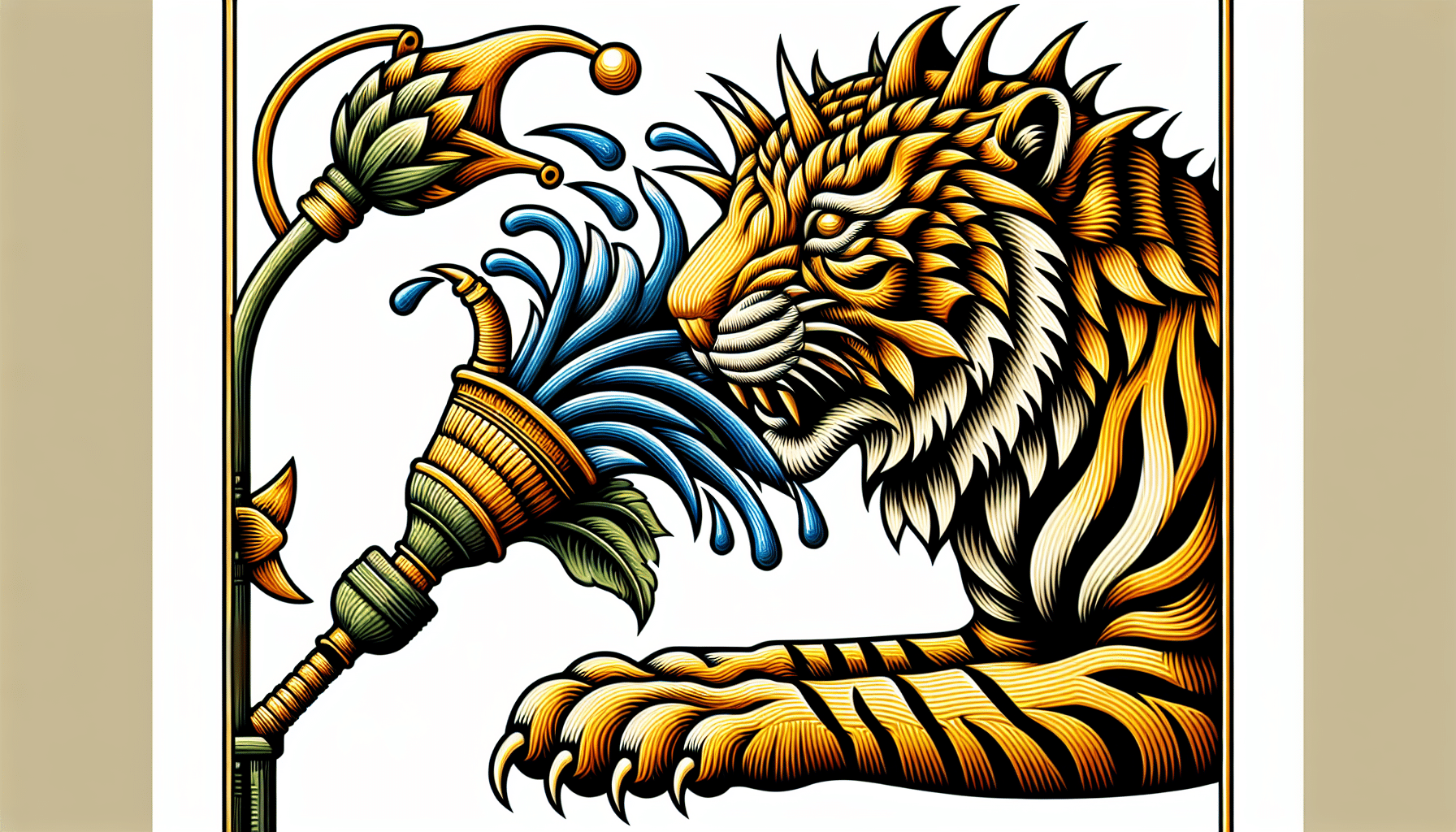 Tiger Lanza Innovadora Espiga de Riego: Estilo y Funcionalidad para los Ocupados