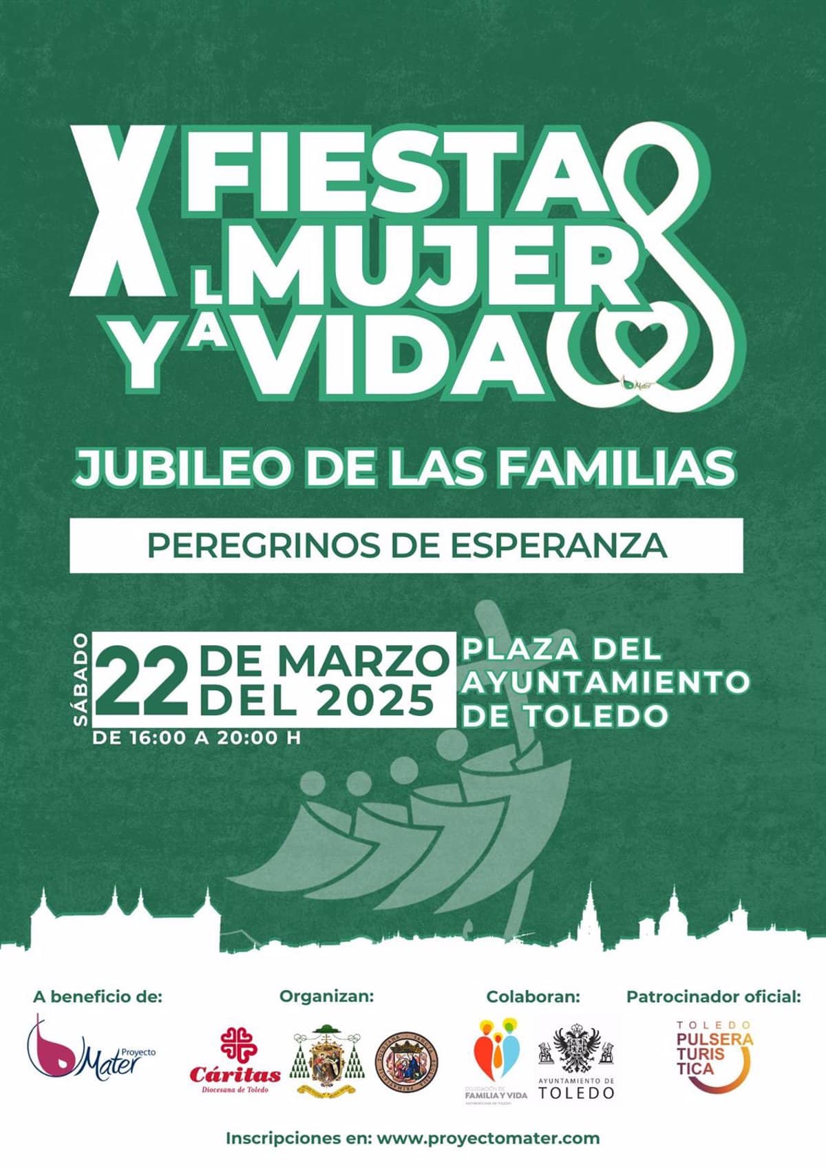 Toledo Celebra la Fiesta por la Mujer y la Vida a Favor del Proyecto Mater con la Participación de 1.500 Personas Este Sábado