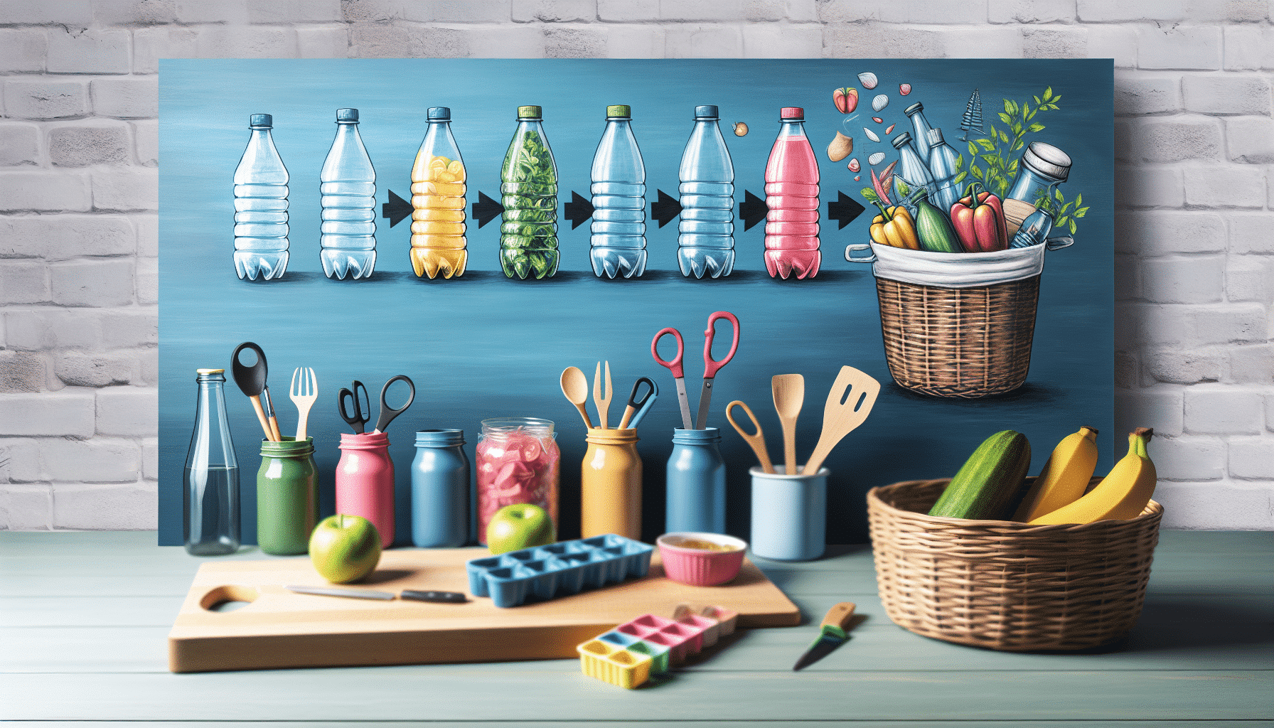 Convierte Botellas Plásticas en Ingeniosos Organizadores para tu Cocina