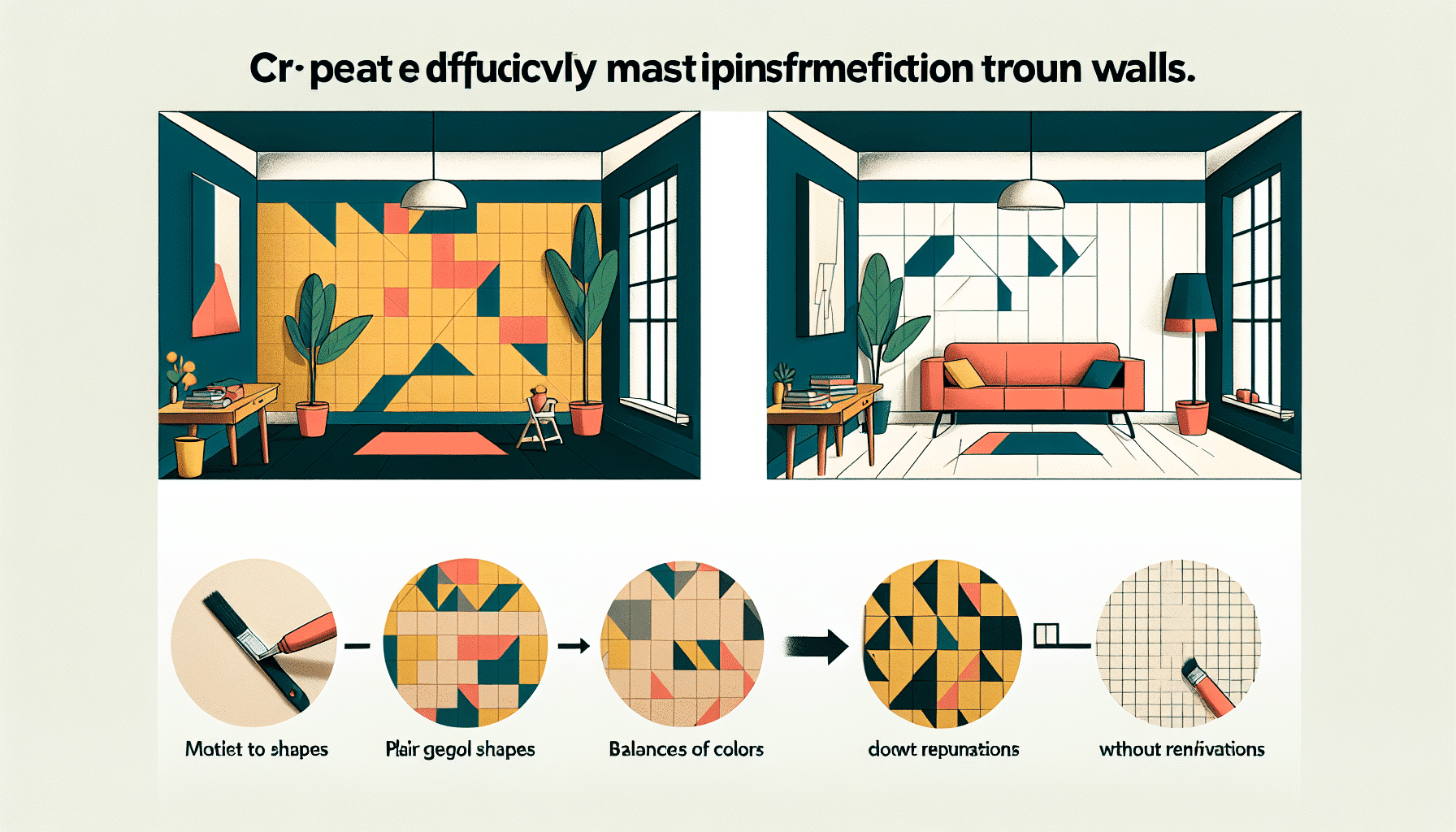 Revoluciona Tu Espacio: Oculta Imperfecciones con Papel Pintado Bauhaus