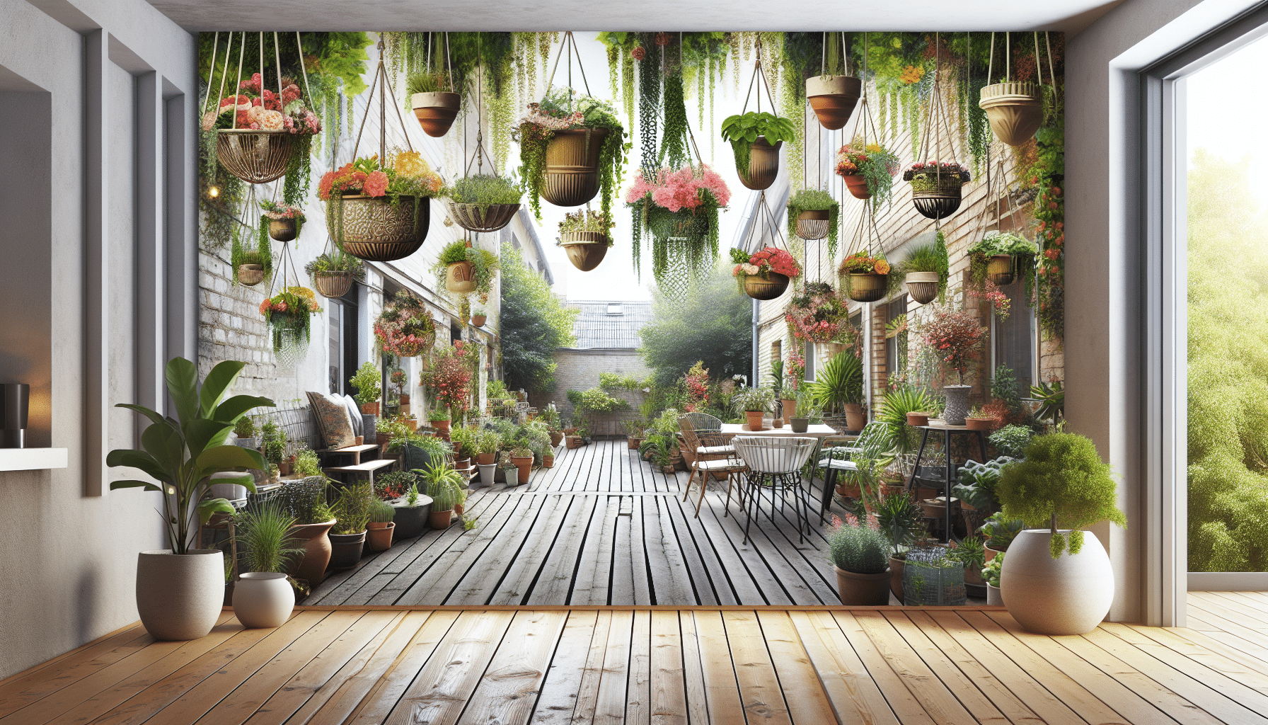 Embellece tu Terraza: Inspiradoras Ideas para Decorar con Macetas Colgantes