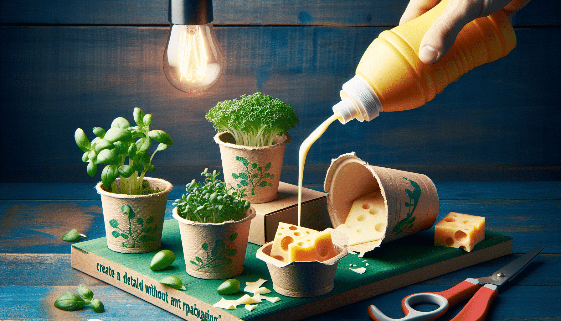 Renovando Espacios Verdes: Macetas Hidropónicas Hechas con Envases de Queso Fresco de Mercadona