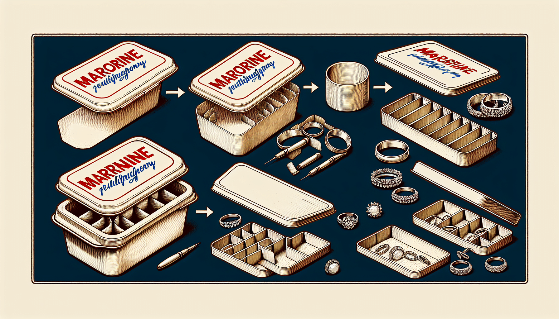 De Caja de Margarina a Organizador de Anillos: Una Transformación Elegante