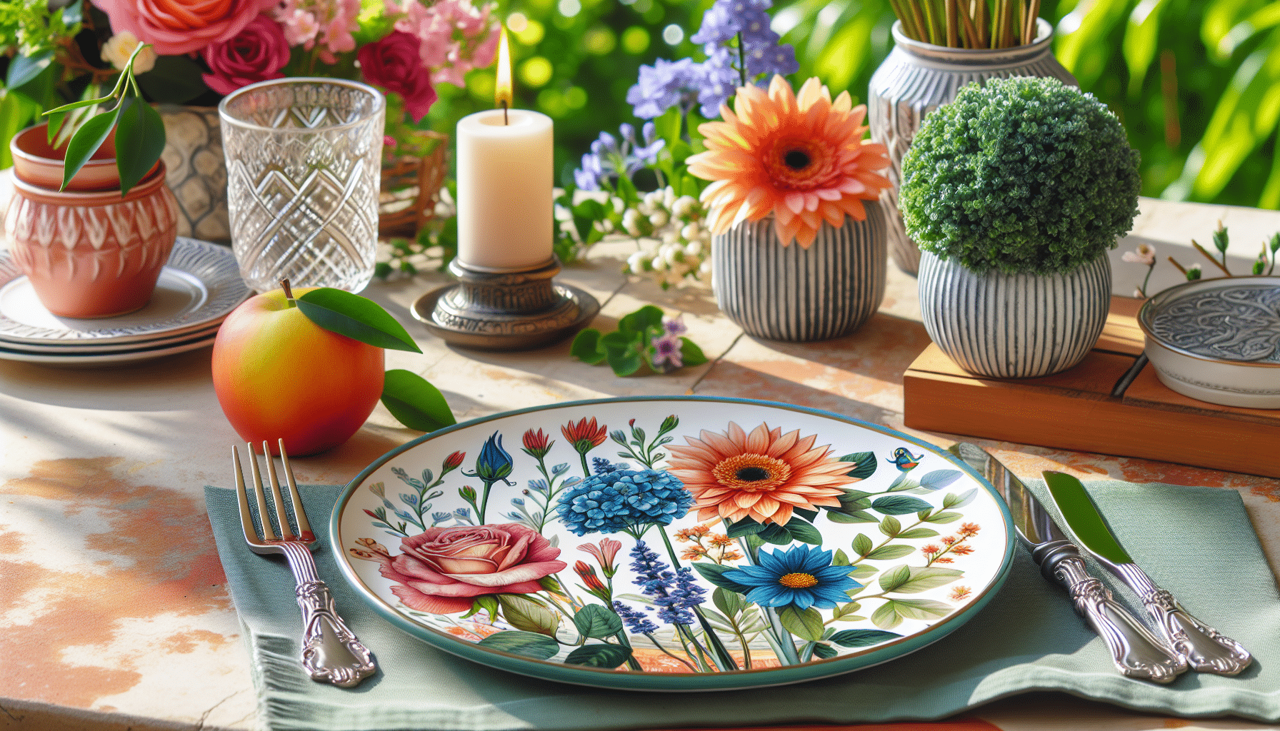 Vajilla Irrompible de Tiger: Añade un Toque de Encanto Primaveral a Tu Espacio Exterior