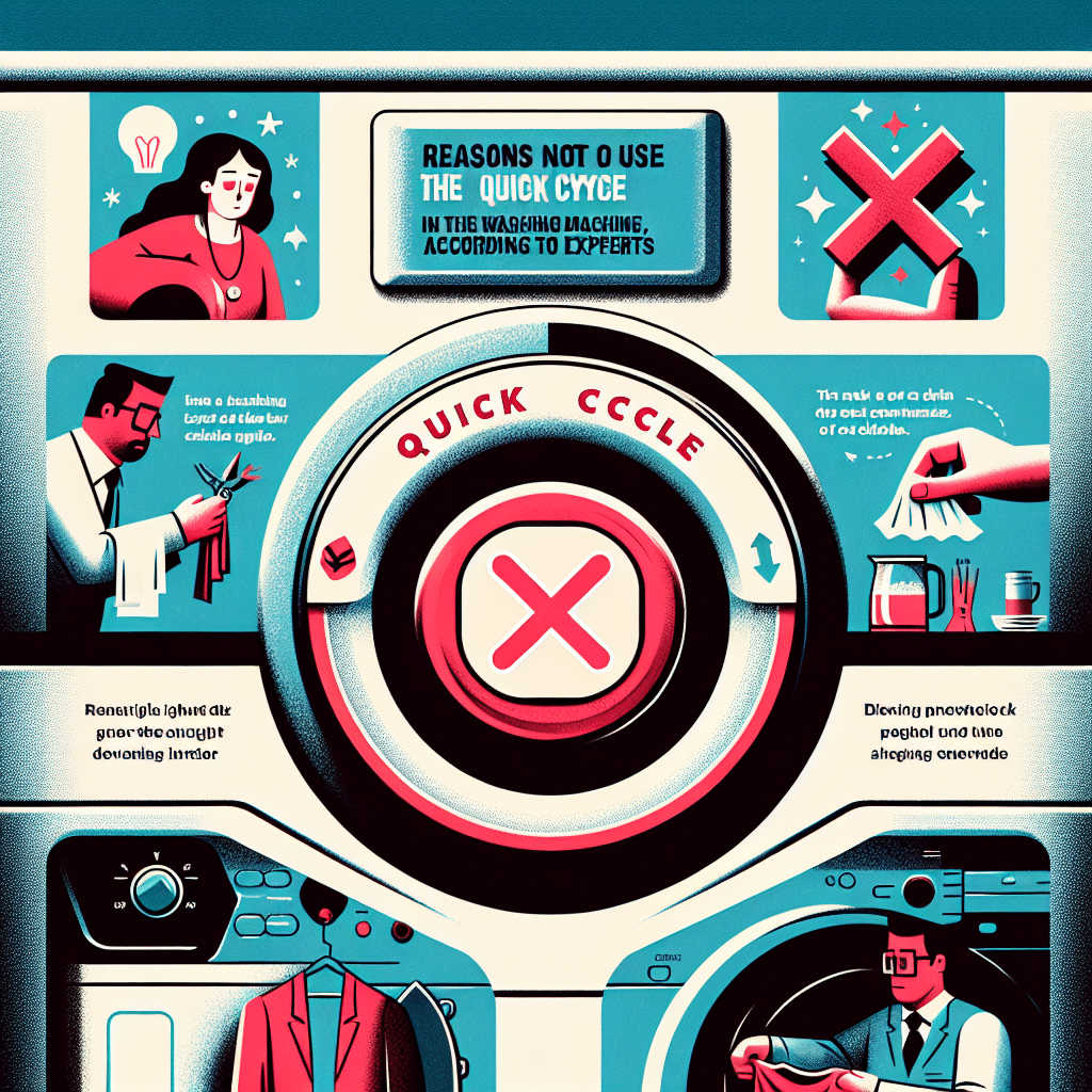 Razones para No Usar el Ciclo Rápido en la Lavadora, Según Especialistas