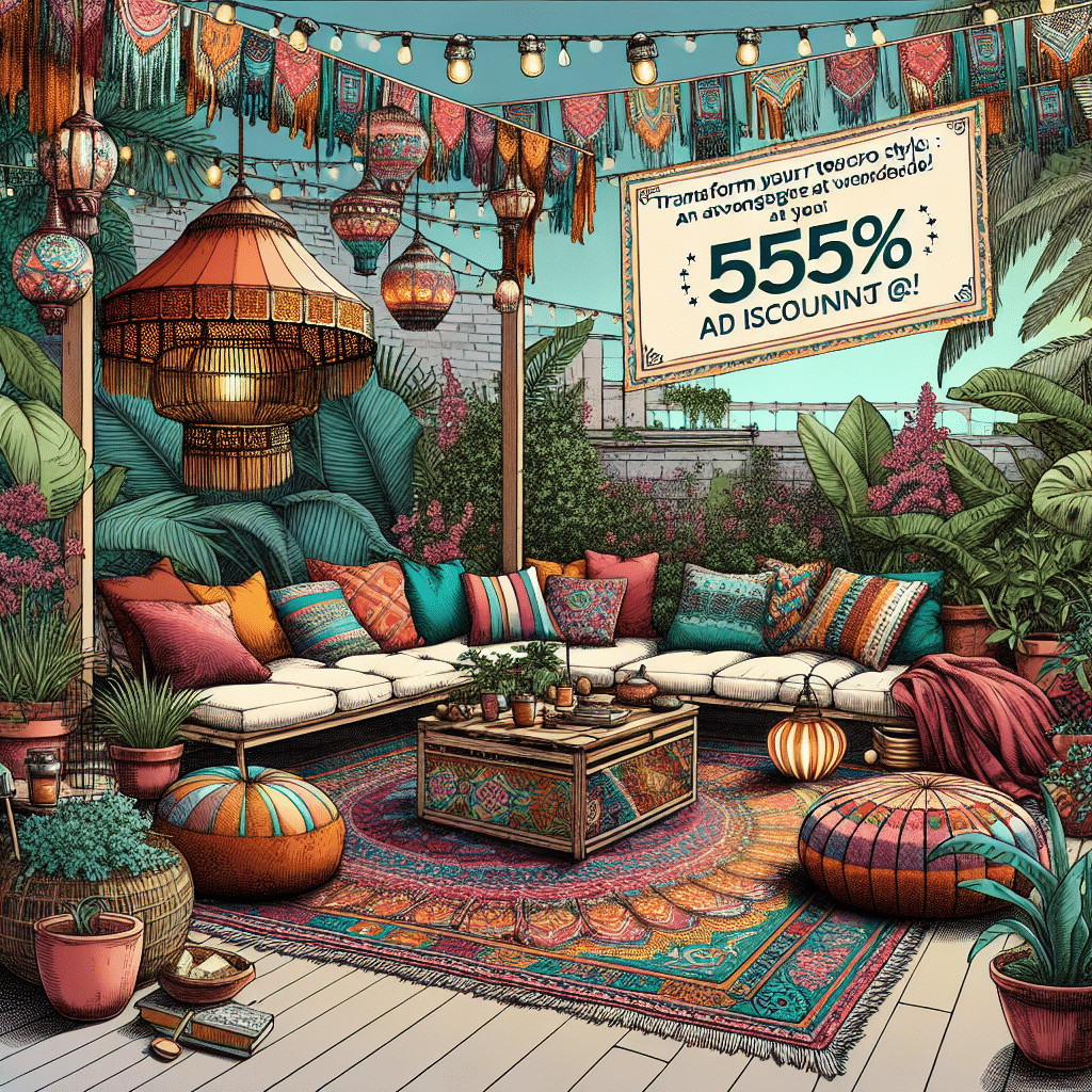 Transforma Tu Terraza con Estilo Boho: ¡Aprovecha un 55% de Descuento en Maisons du Monde!