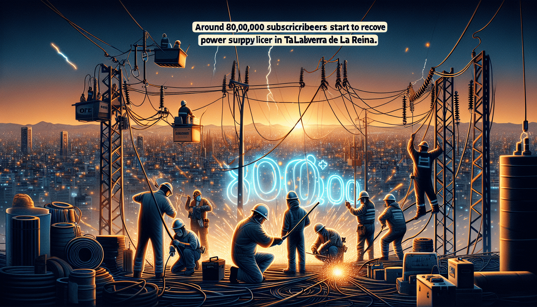 Alrededor de 80.000 abonados en C-LM comienzan a reestablecer el suministro eléctrico en Talavera de la Reina.