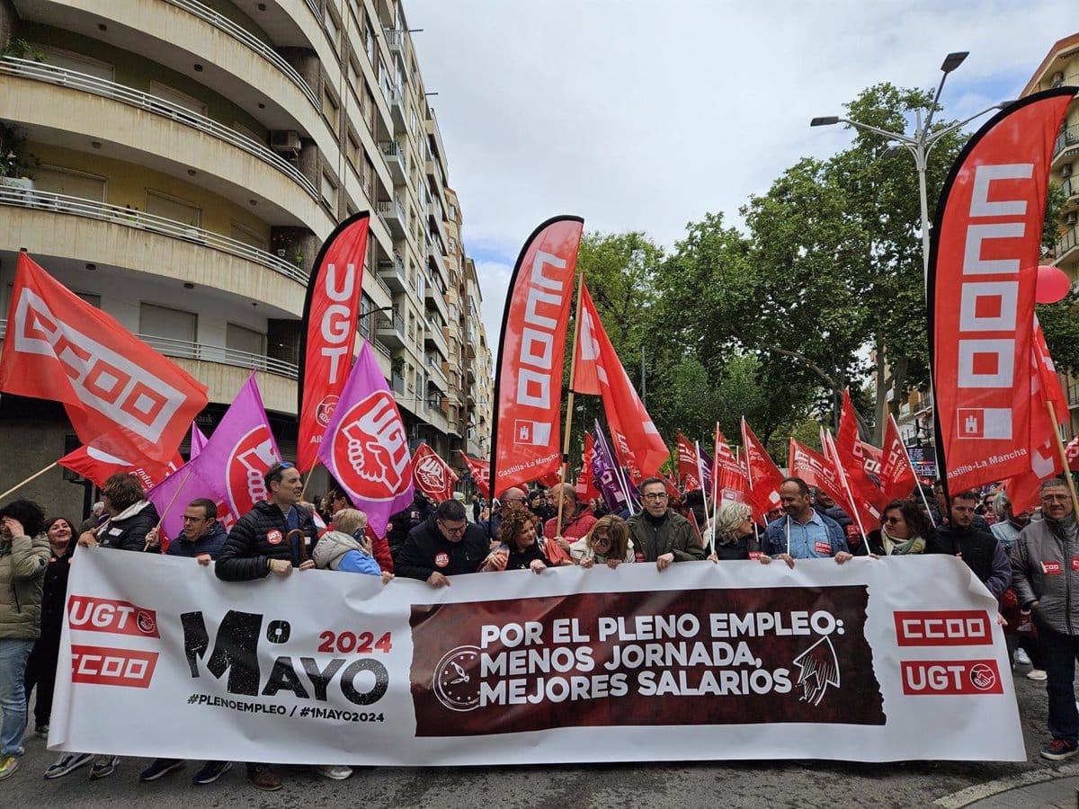 CCOO y UGT marchan este jueves por el 1 de Mayo con el lema ‘Defender lo logrado, asegurar el futuro’