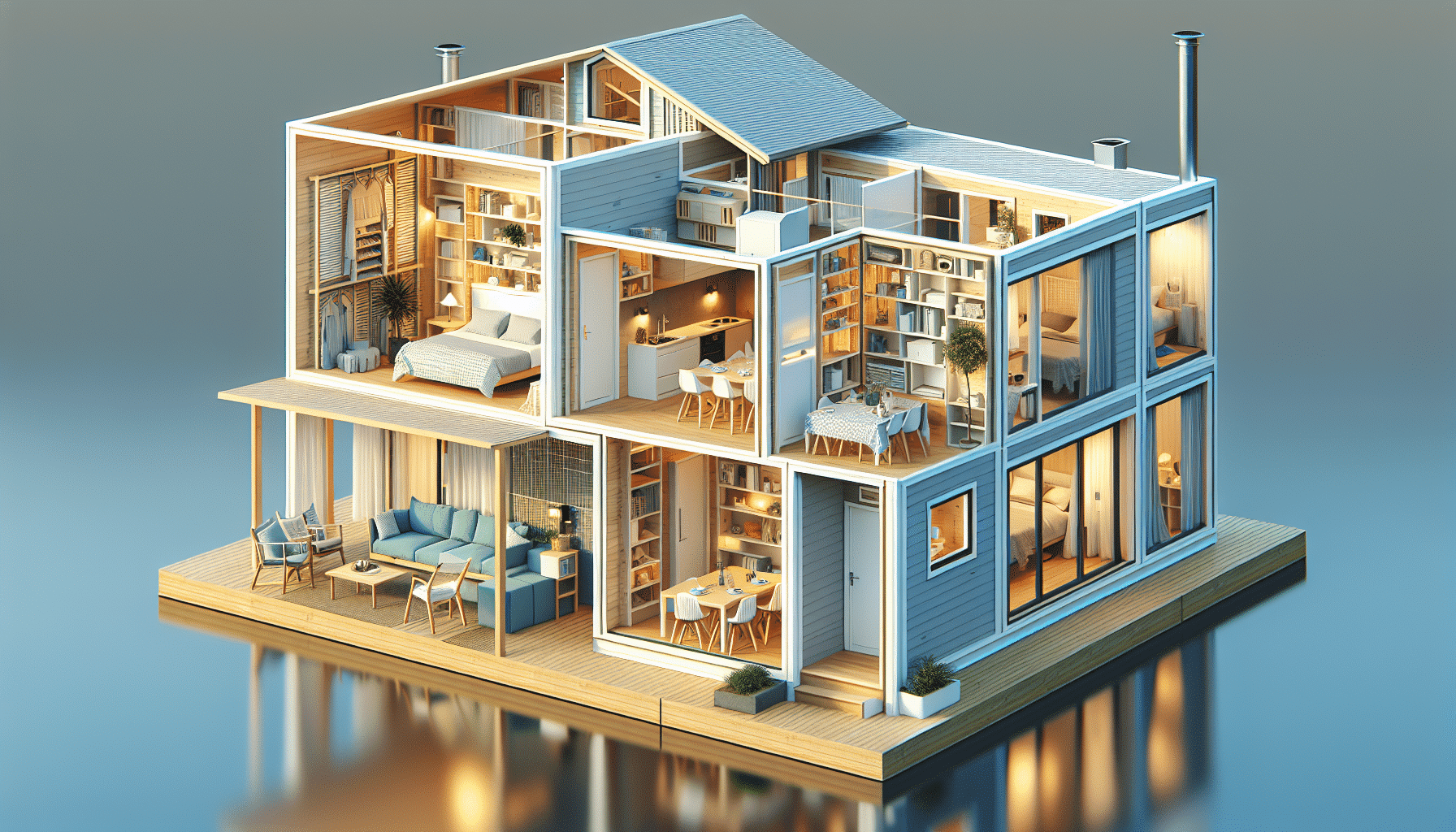 Casa Prefabricada de Tres Habitaciones: Hogar para Siete por Menos de 40.000 Euros