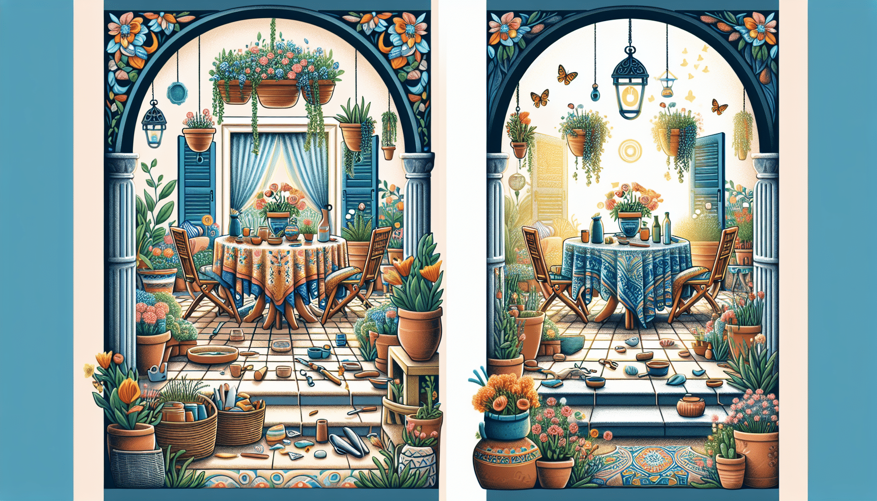 Del Olvido al Encanto: La Transformación de un Patio en un Jardín Bohemio