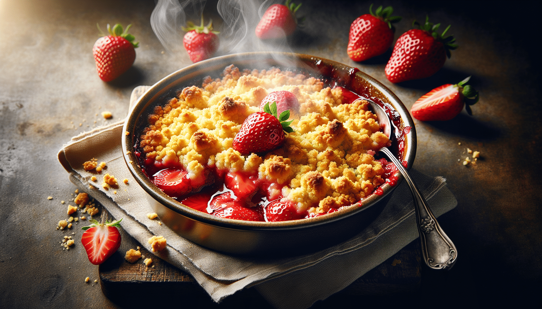 Irresistible Crumble de Fresas: Un Placer Delicioso para el Paladar