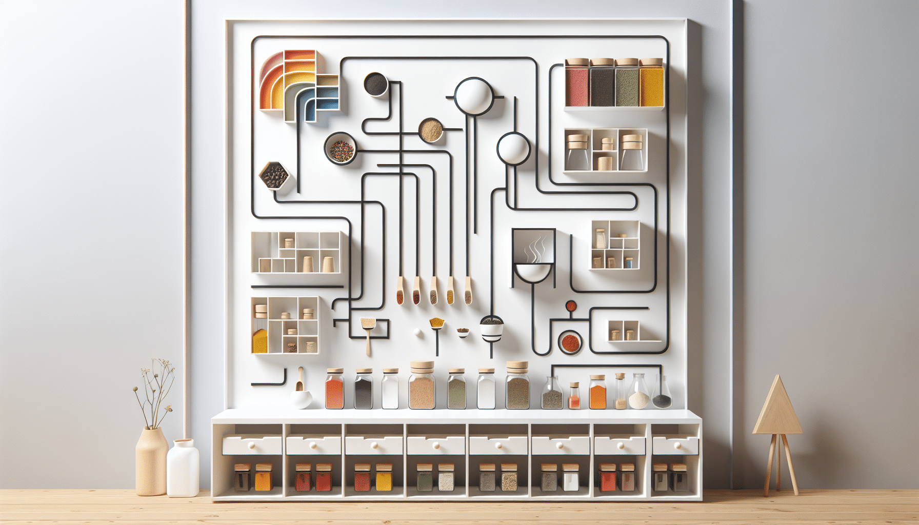 Organización Perfecta: El Especiero Compacto de Bauhaus para Encimeras Pequeñas