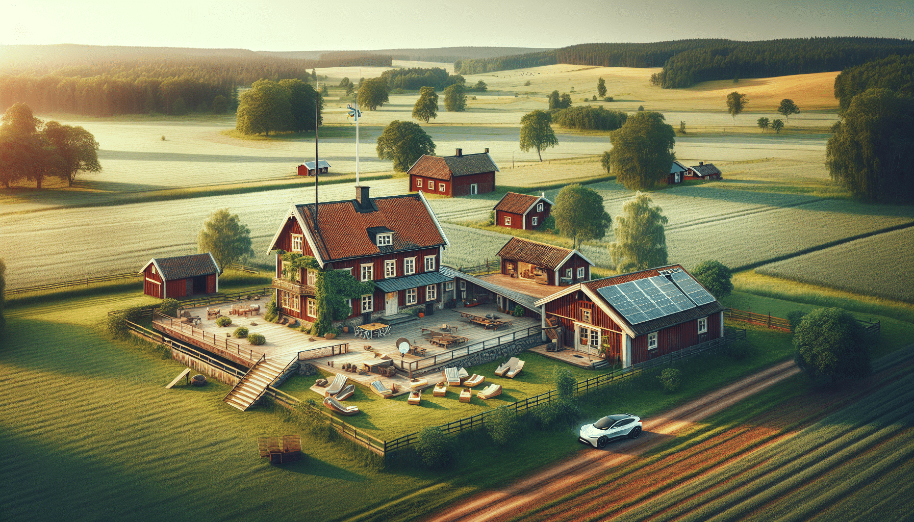 Encanto Histórico en Suecia: Granja Renovada con Toque Moderno