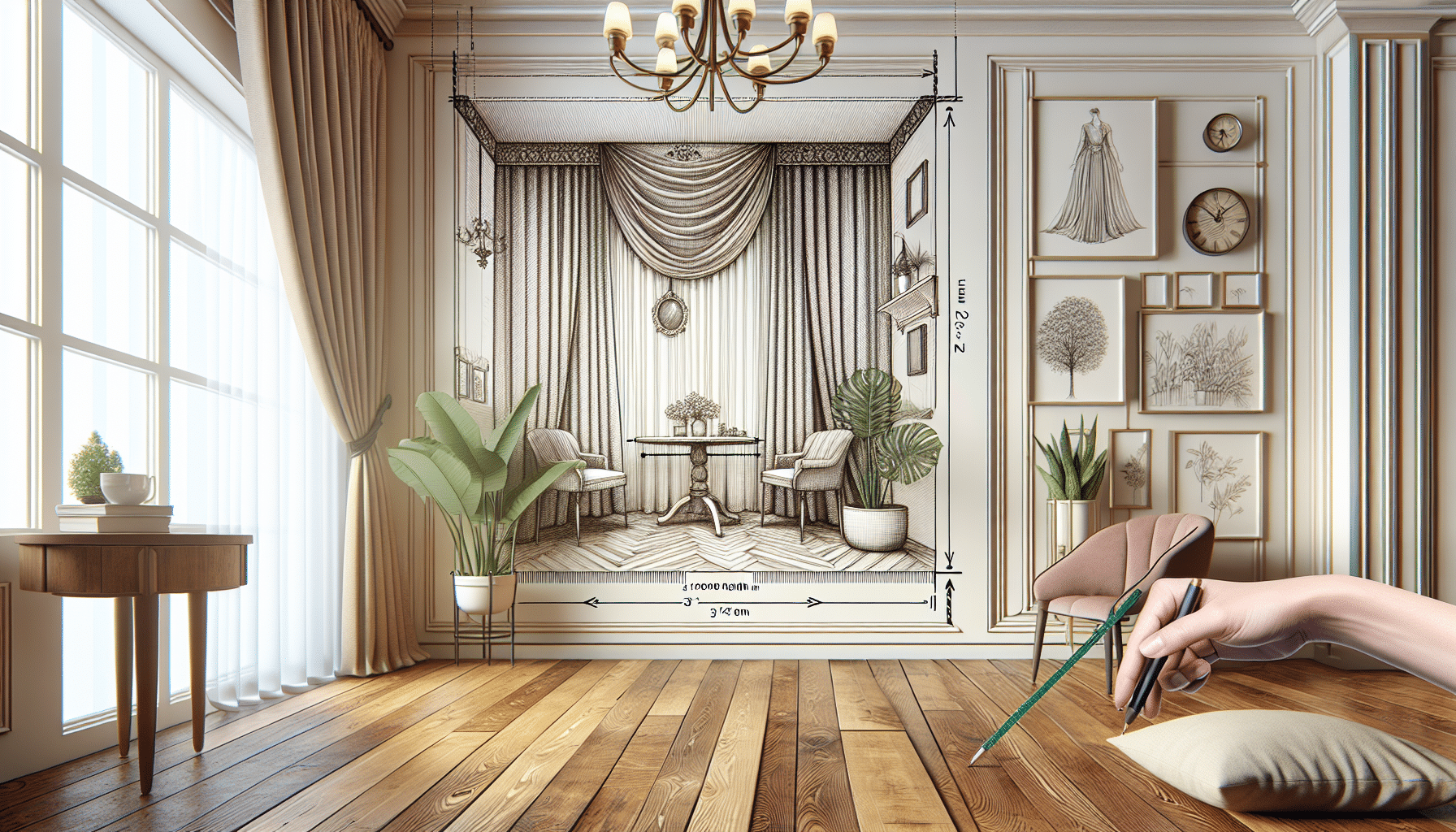 Guía Práctica: Determinando la Altura Perfecta para Colgar Cortinas desde el Suelo