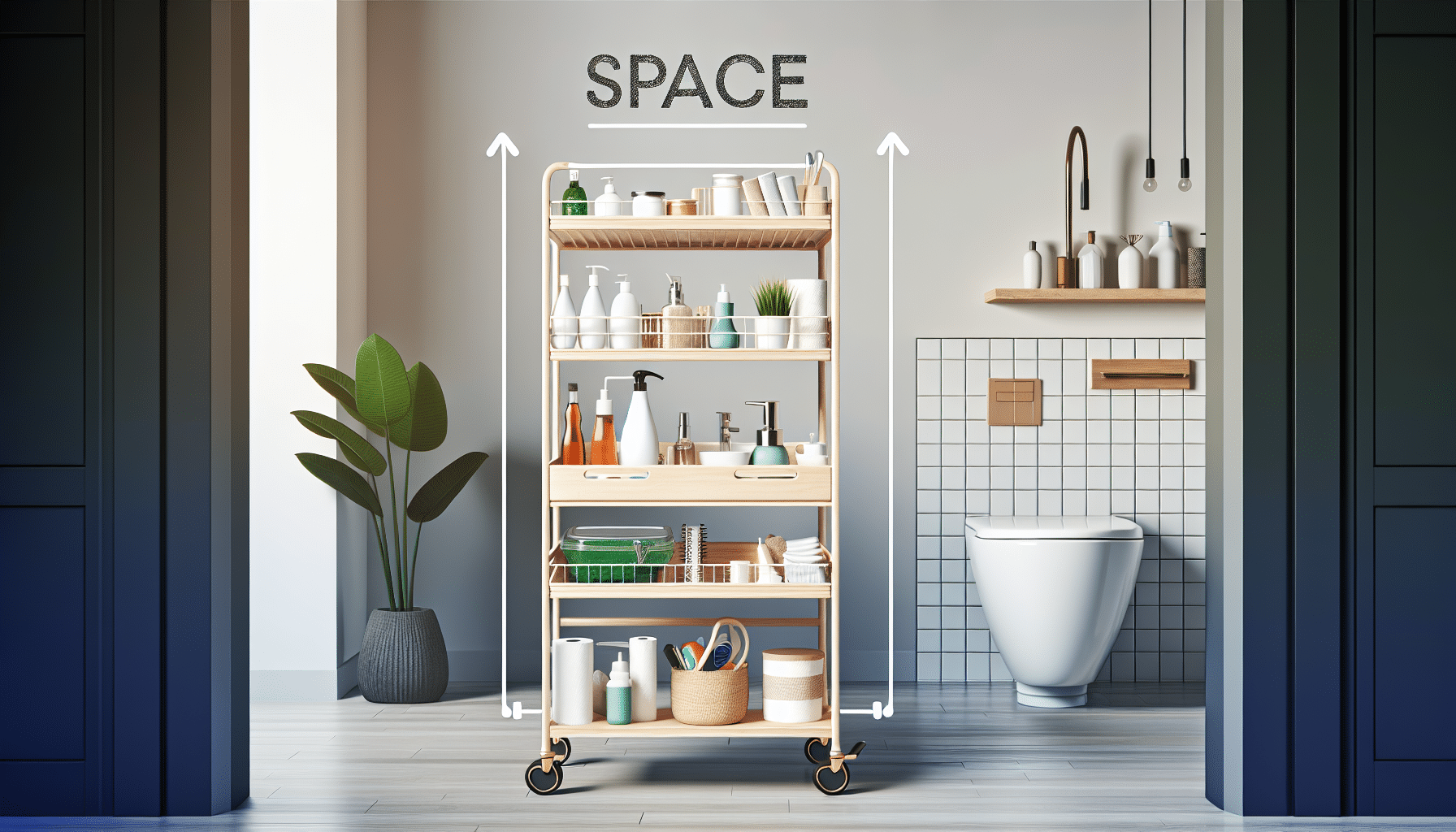 Optimiza tu Hogar: Carrito Compacto de Carrefour para Espacios Reducidos en Baños y Cocinas