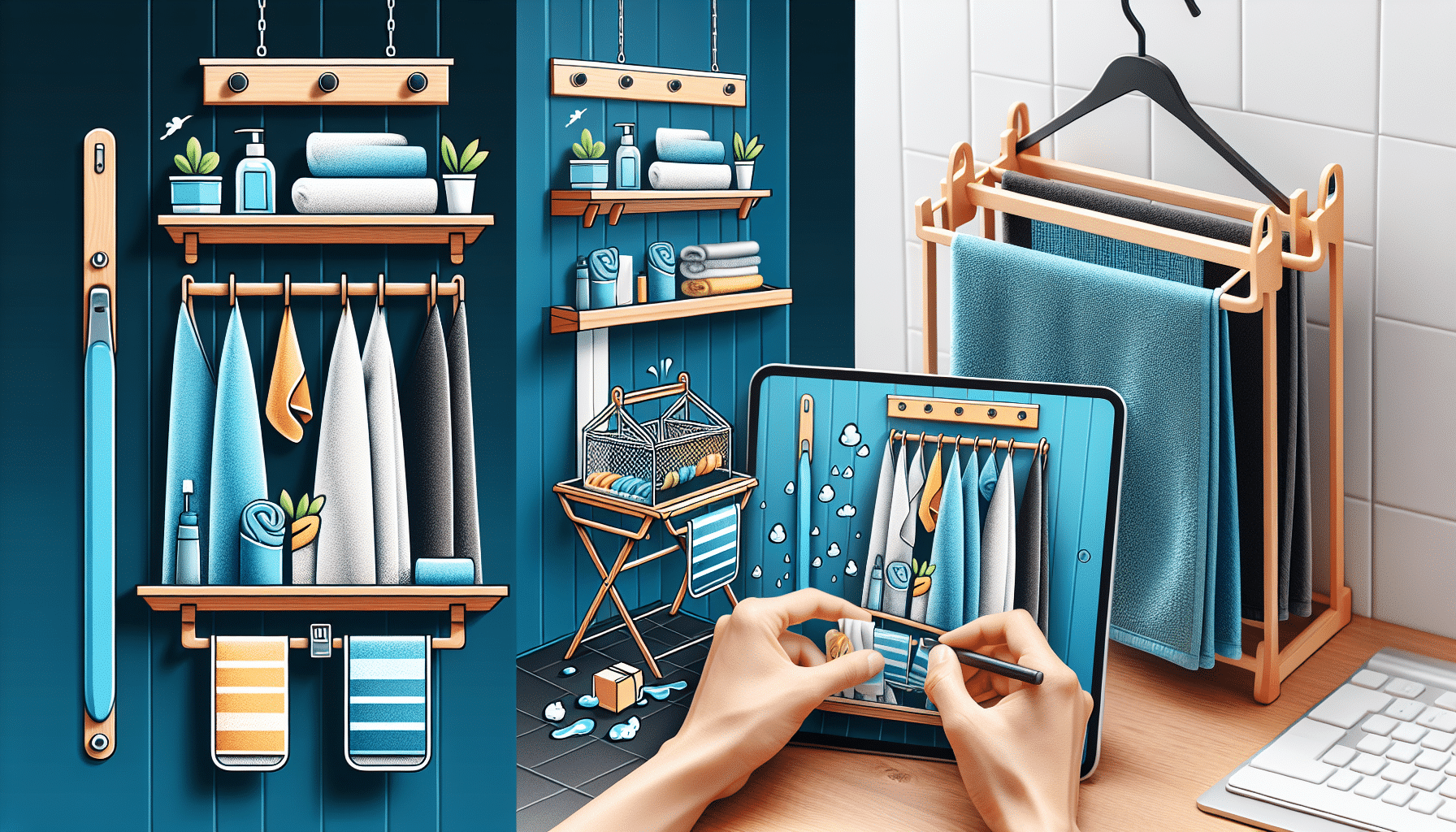 Organizador Multifuncional: Ahorra Espacio con Nuestro Tendedero y Toallero para Puertas