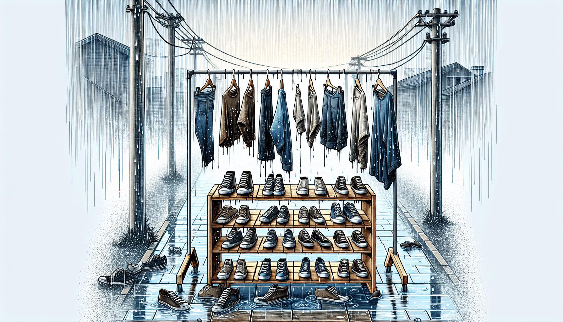 Organizador Innovador para Zapatos y Ropa Ideal para Días Lluviosos