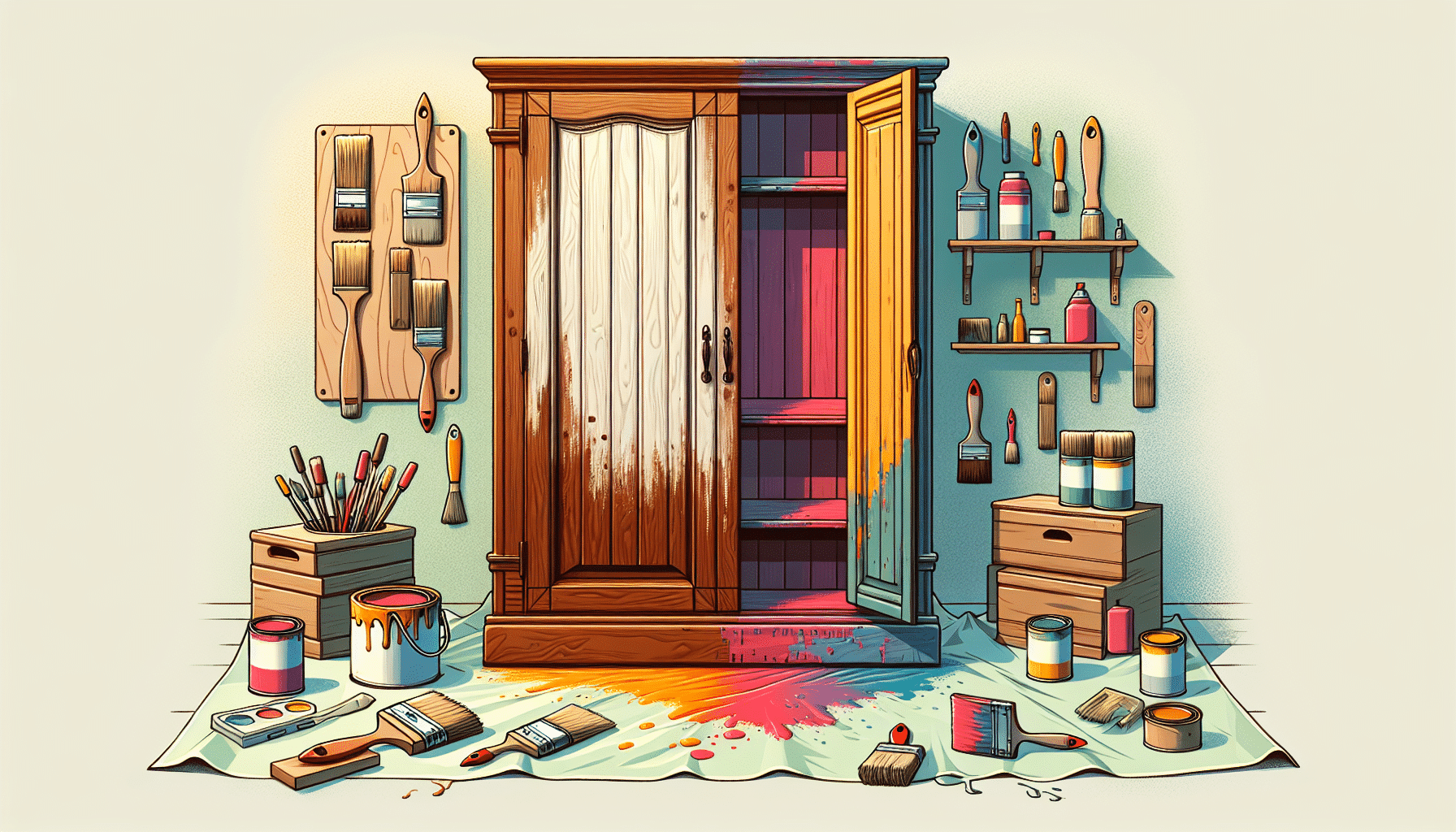 Transforma tu Armario: Guía para Pintar y Renovar Tu Mueble Antiguo