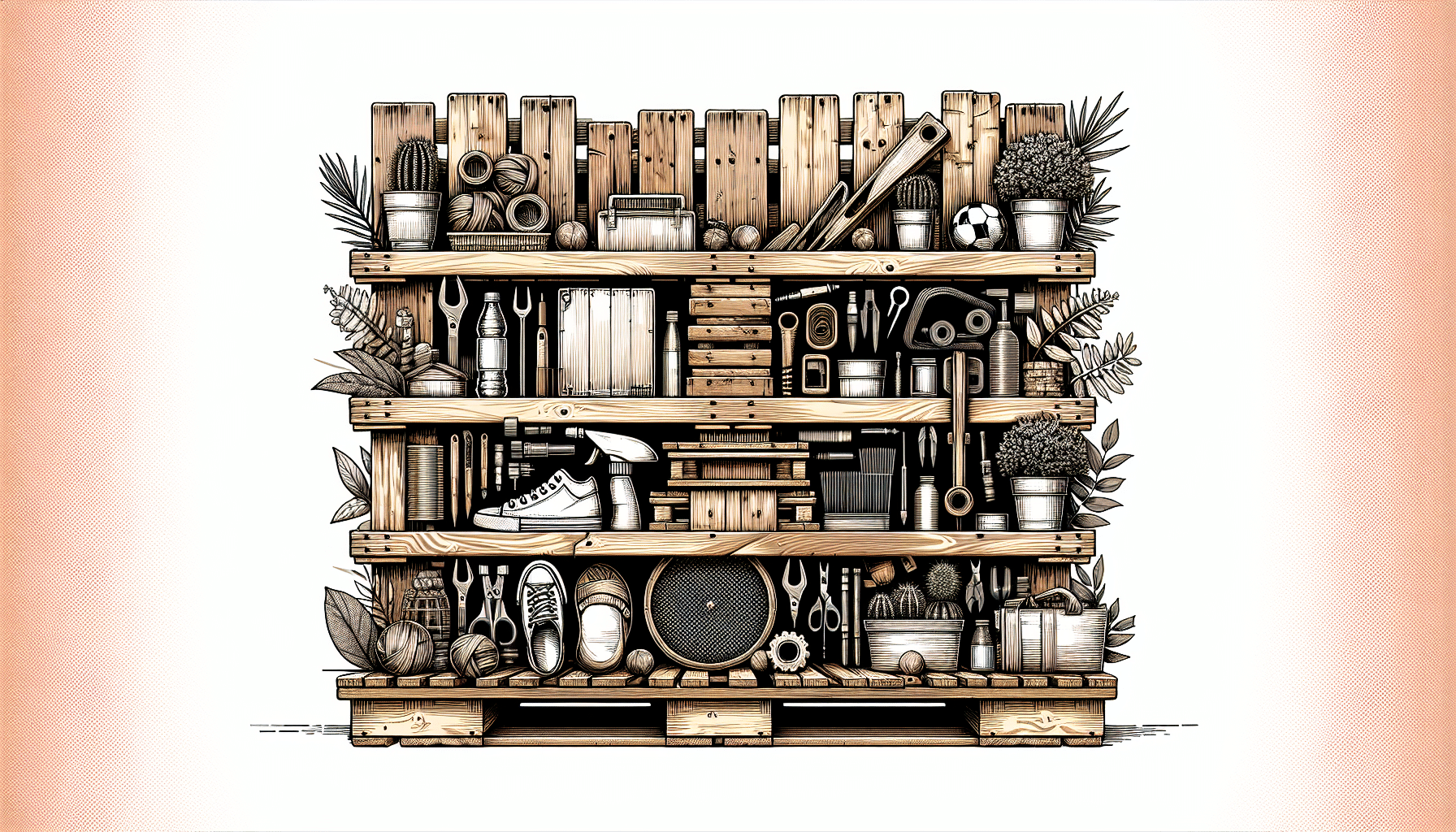 Transforma Palets en una Encantadora Estantería Artesanal