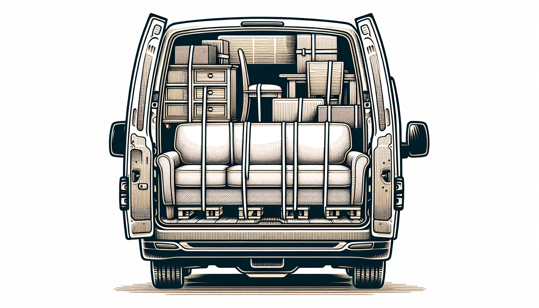 Mejores Prácticas para Sujetar Muebles en Furgonetas No Homologadas de Forma Segura