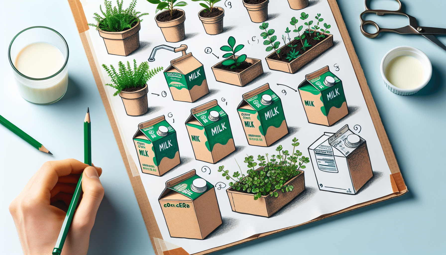 Convierte los Envases de Leche de Mercadona en Originales Macetas para Tu Jardín